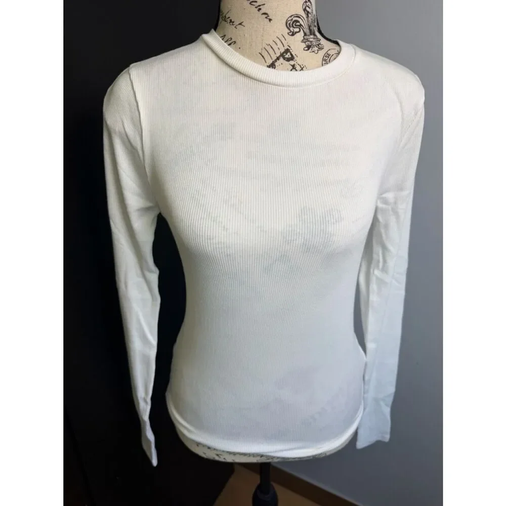 J.Crew Perfect rib long-sleeve T-shirt NWT Size S